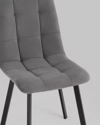 Стул Оливер Скуаре велюр Темно-серый / Oliver Square